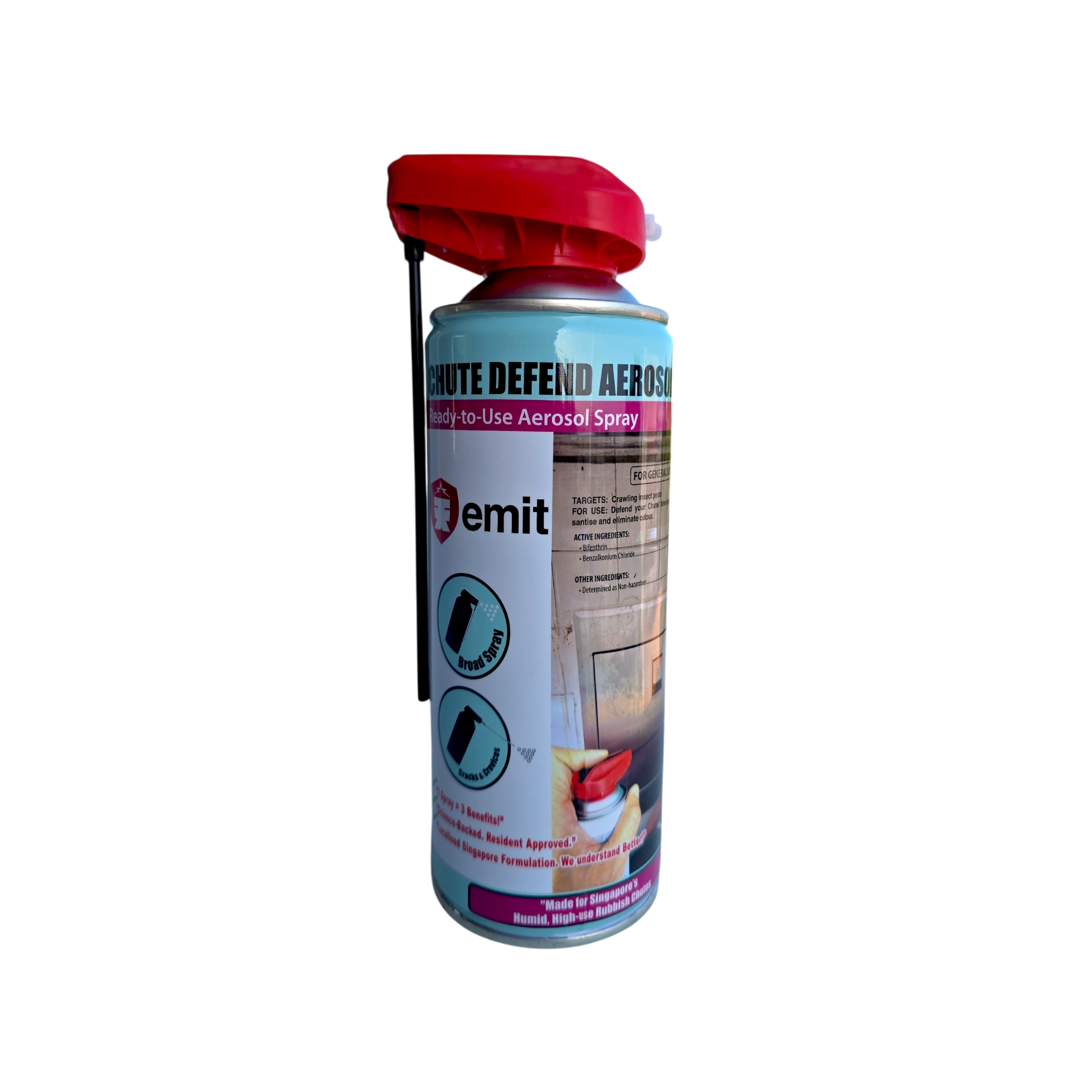 Chute Defend Aerosol - Professional rubbish chute pest control spray for HDB